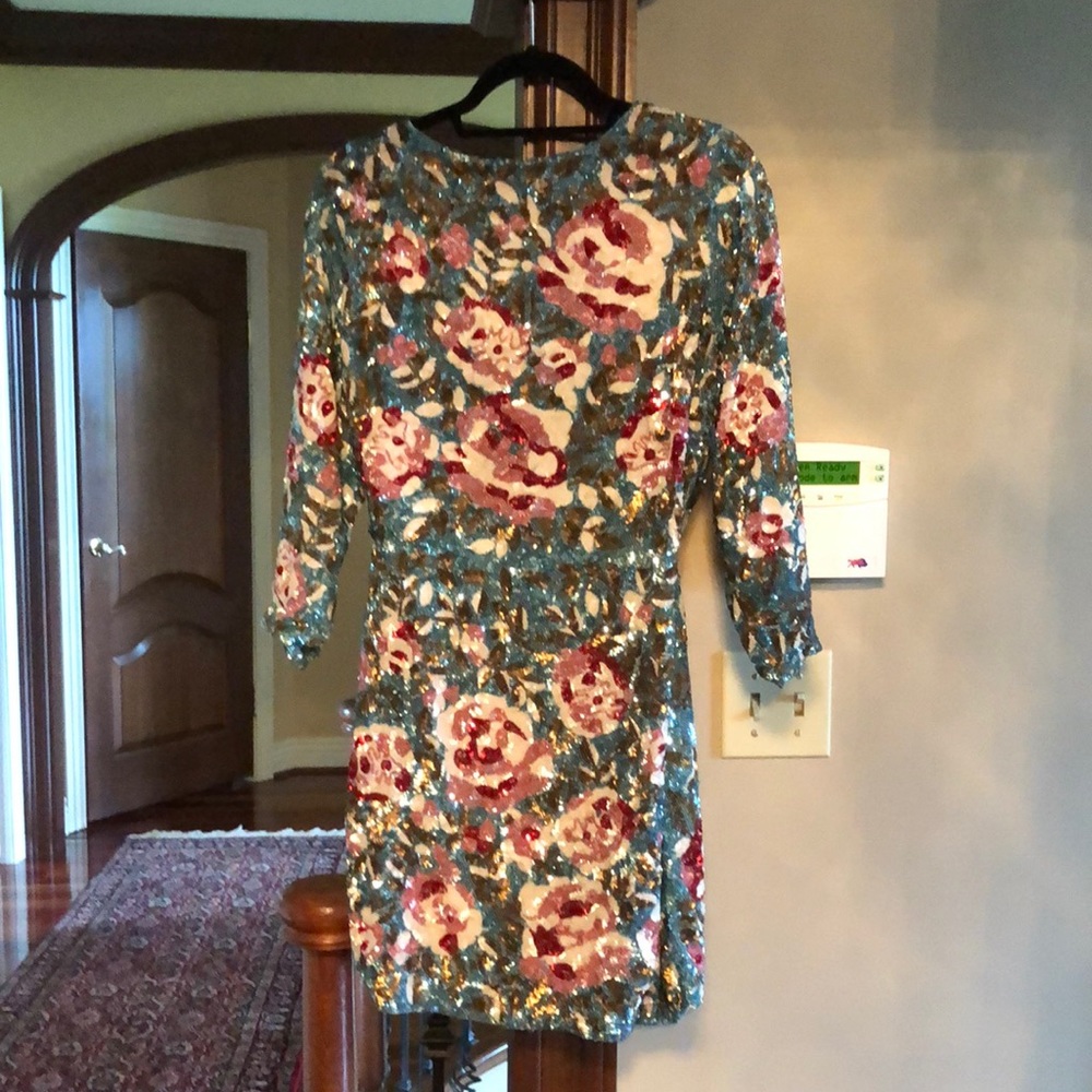 Sequin wrap dress new with tags. Retrofete brand.